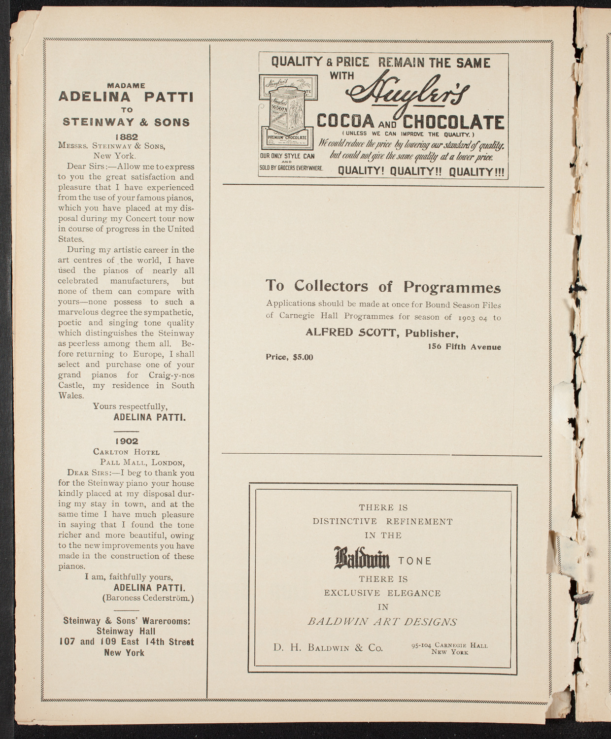 Meeting: Metropolitan Street Railway Association, October 1, 1904, program page 4