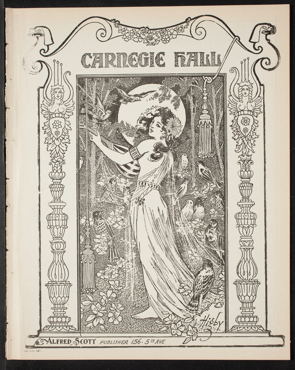 People's Symphony Concert, March 27, 1908, program page 1