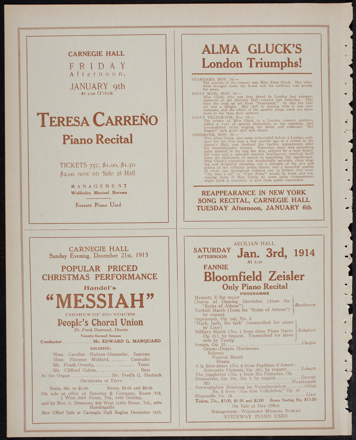 Symphony Concert for Young People, December 20, 1913, program page 10