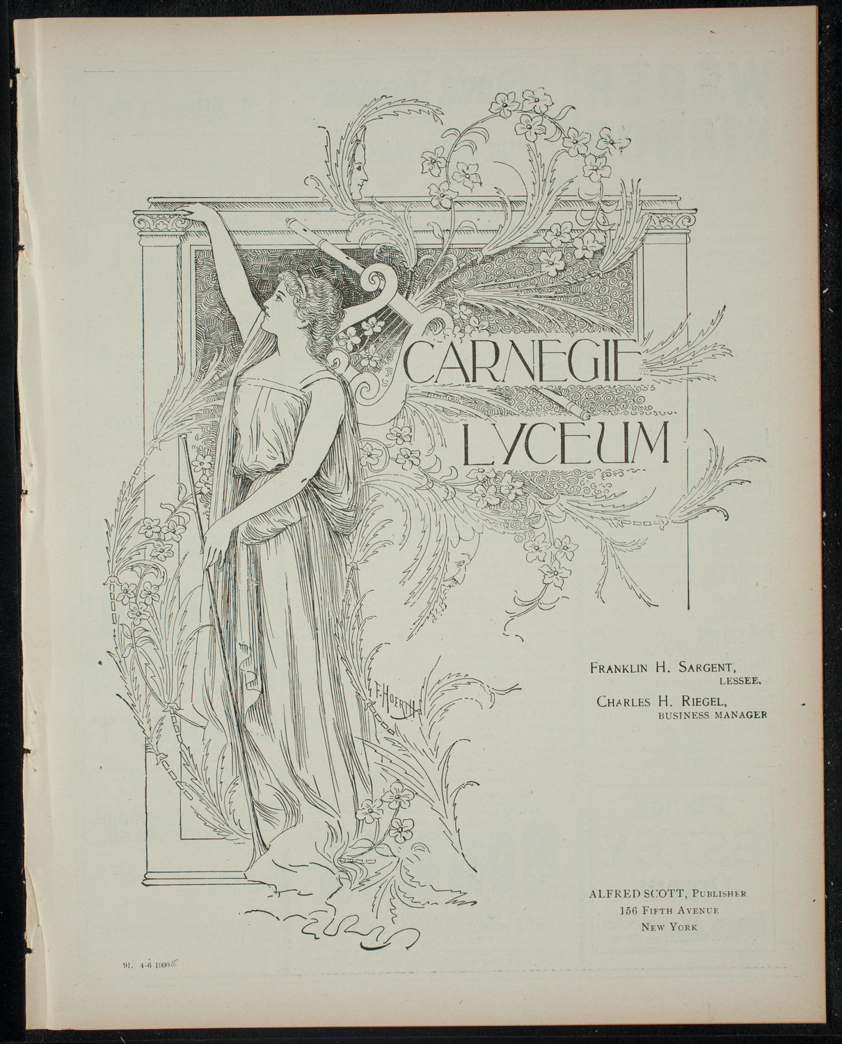 Burton Holmes Travelogue: Moki Land, April 6, 1900, program page 1