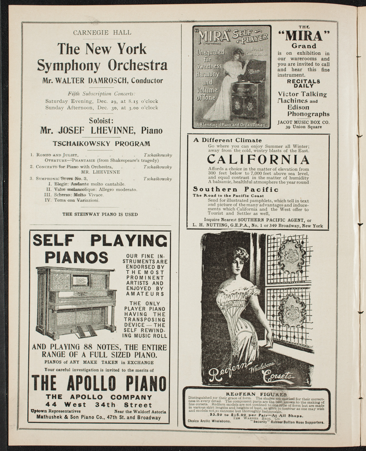 New York Symphony Orchestra, December 15, 1906, program page 2