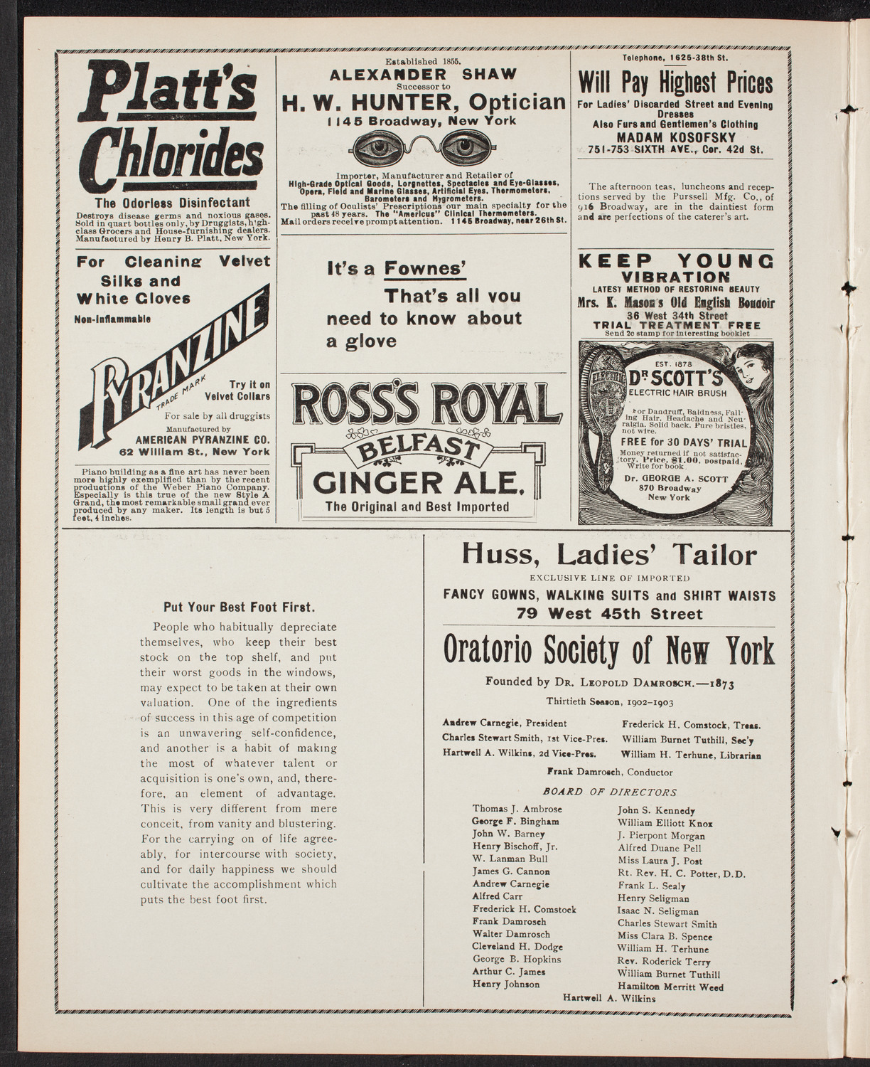 Meeting: The Gaelic Society, April 19, 1903, program page 2