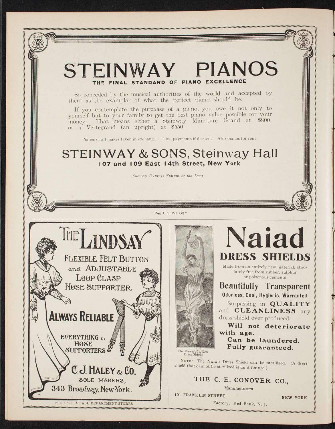 Oratorio Society of New York, December 4, 1907, program page 4