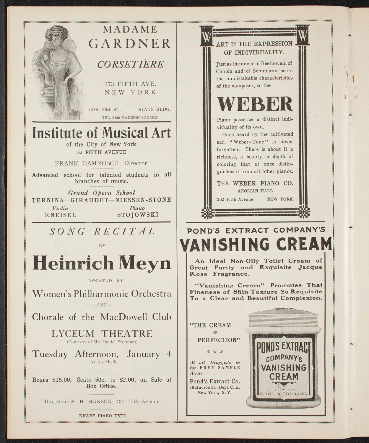 The Civic Forum, December 28, 1909, program page 6