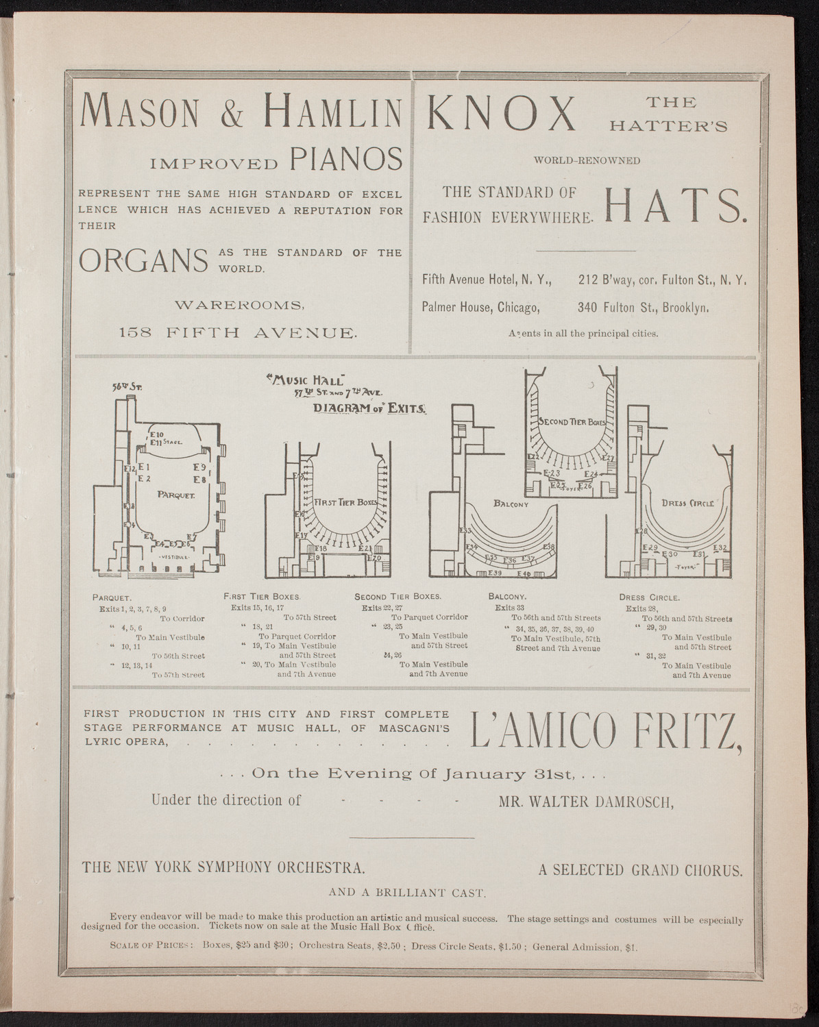 Benefit: German Hospital and Dispensary, January 30, 1893, program page 5