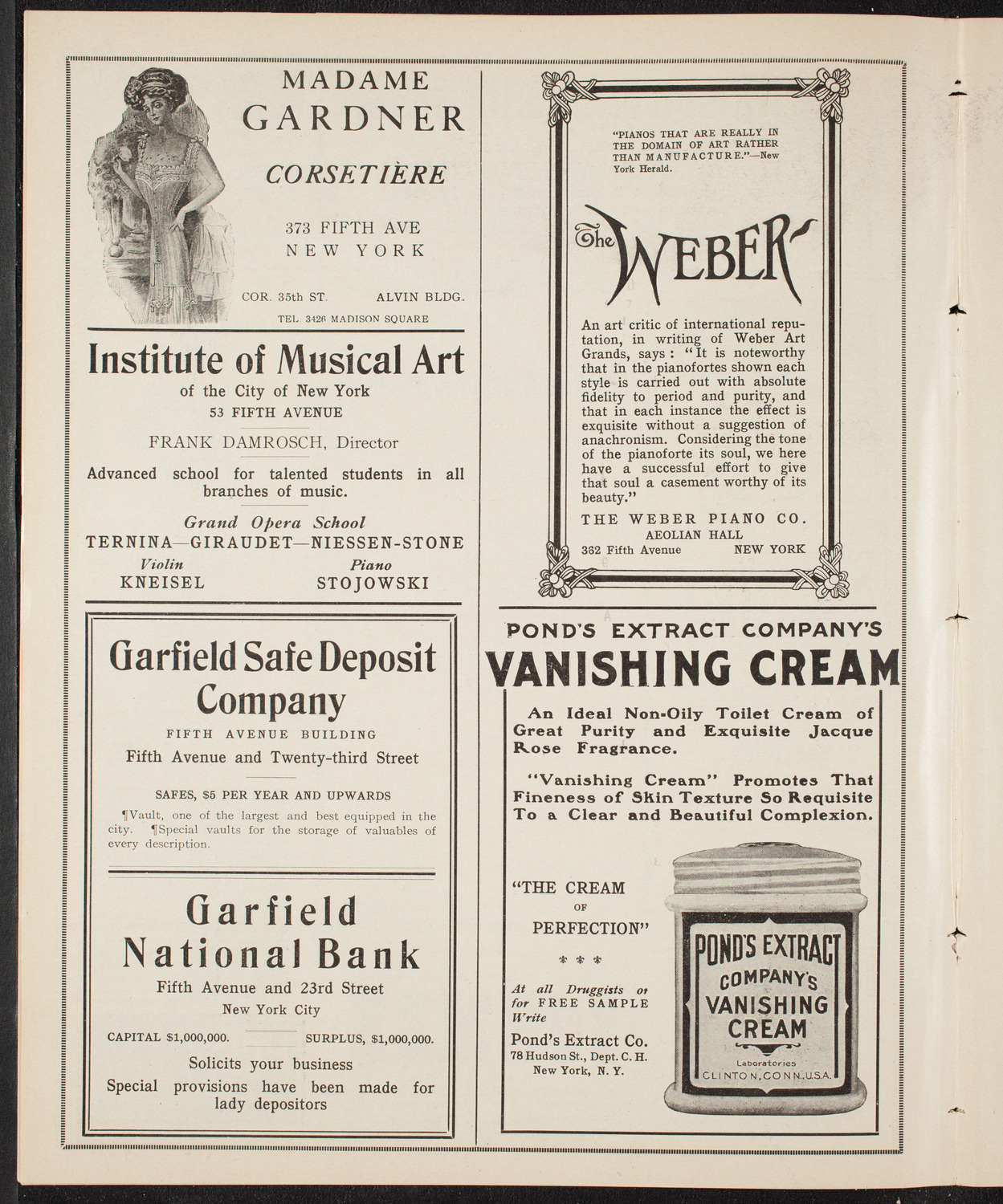 New York Philharmonic, January 16, 1910, program page 6
