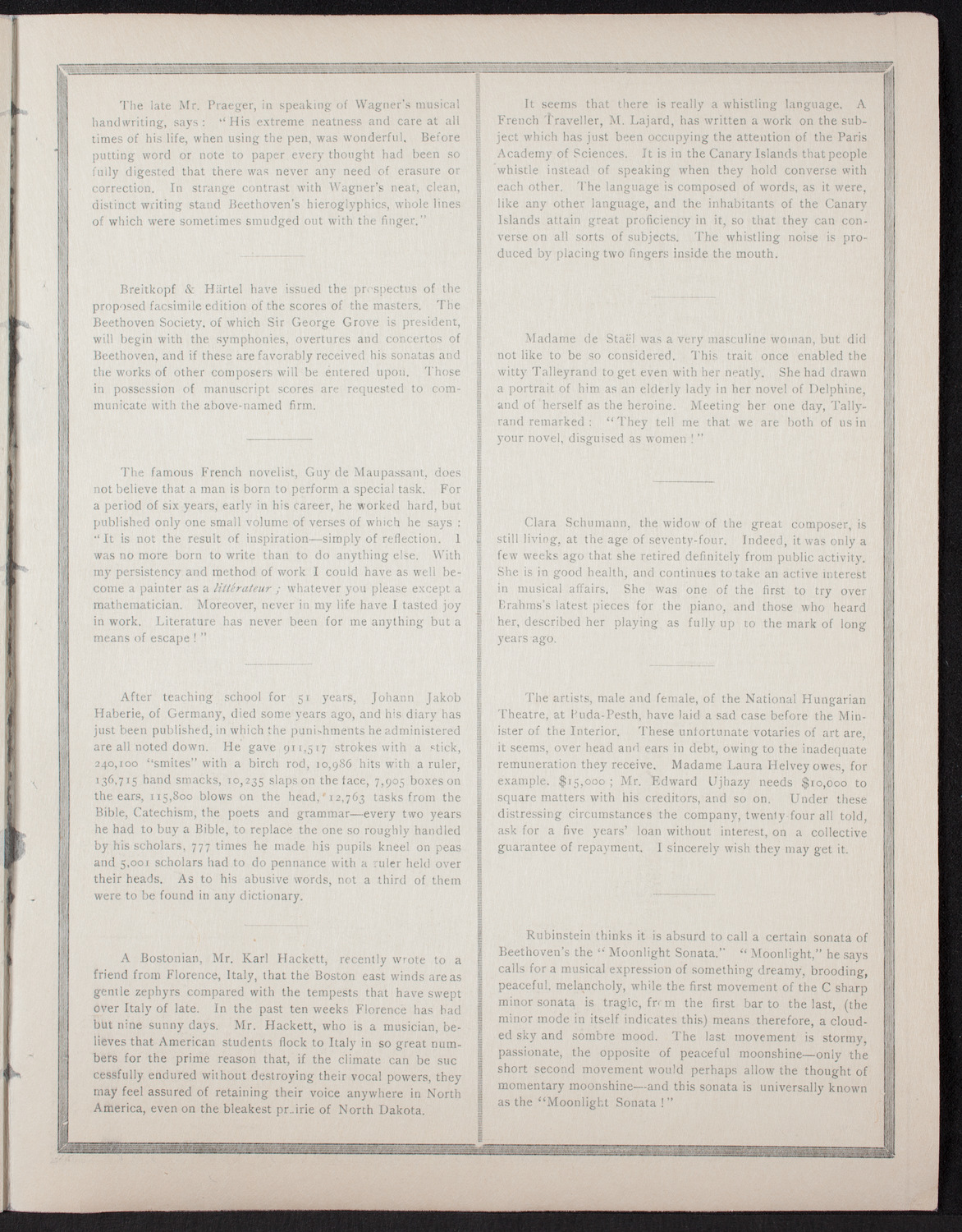 People's Singing Classes, May 28, 1893, program page 7