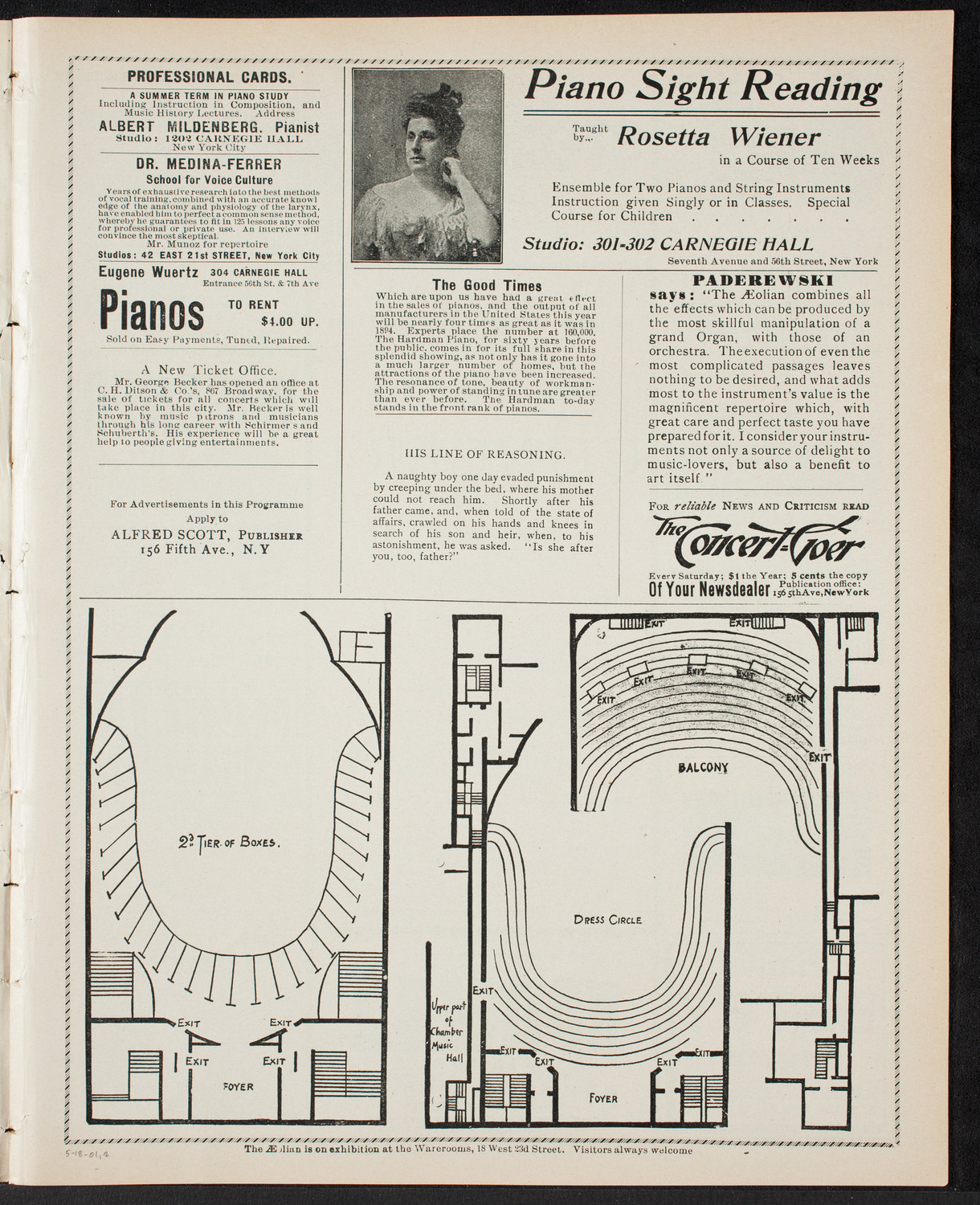 Concert by H.R. Humphries, May 18, 1901, program page 3