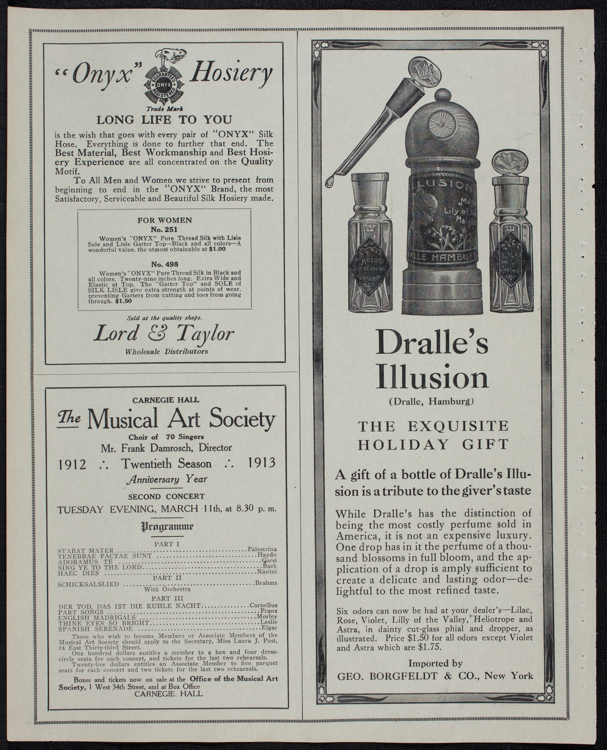 Marcella Sembrich, Soprano, January 2, 1913, program page 8