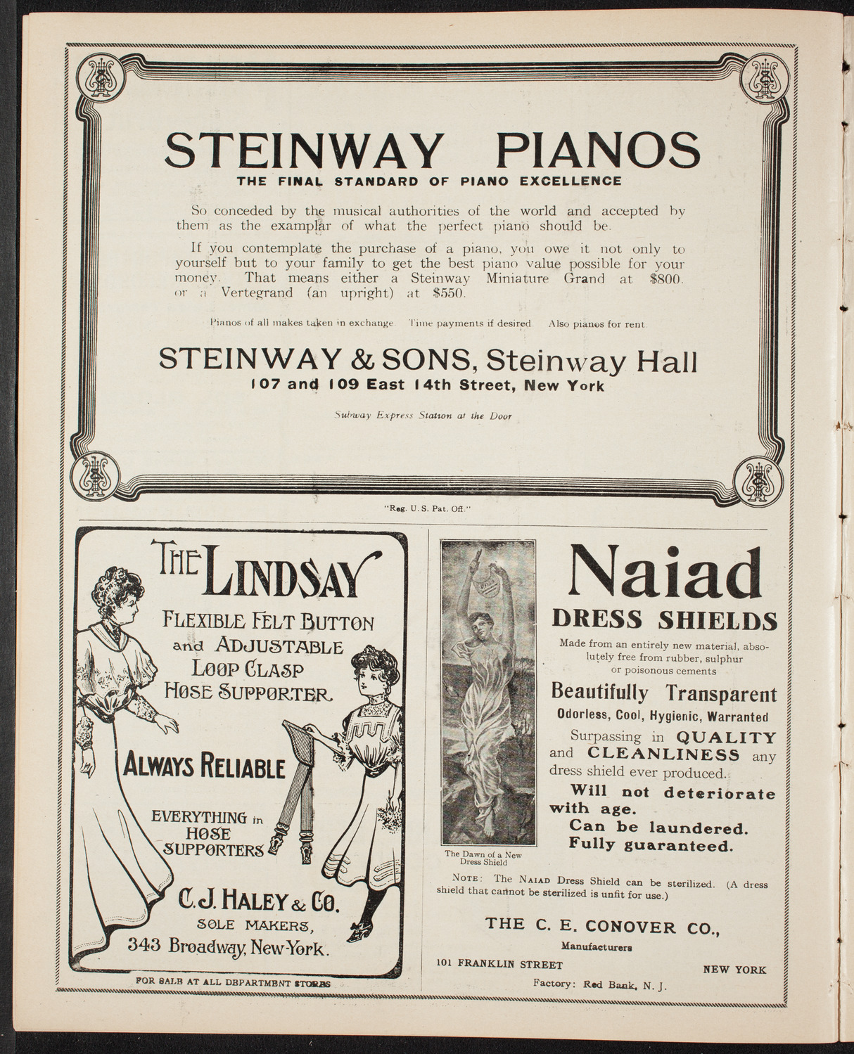 New York Symphony Orchestra, February 1, 1908, program page 4