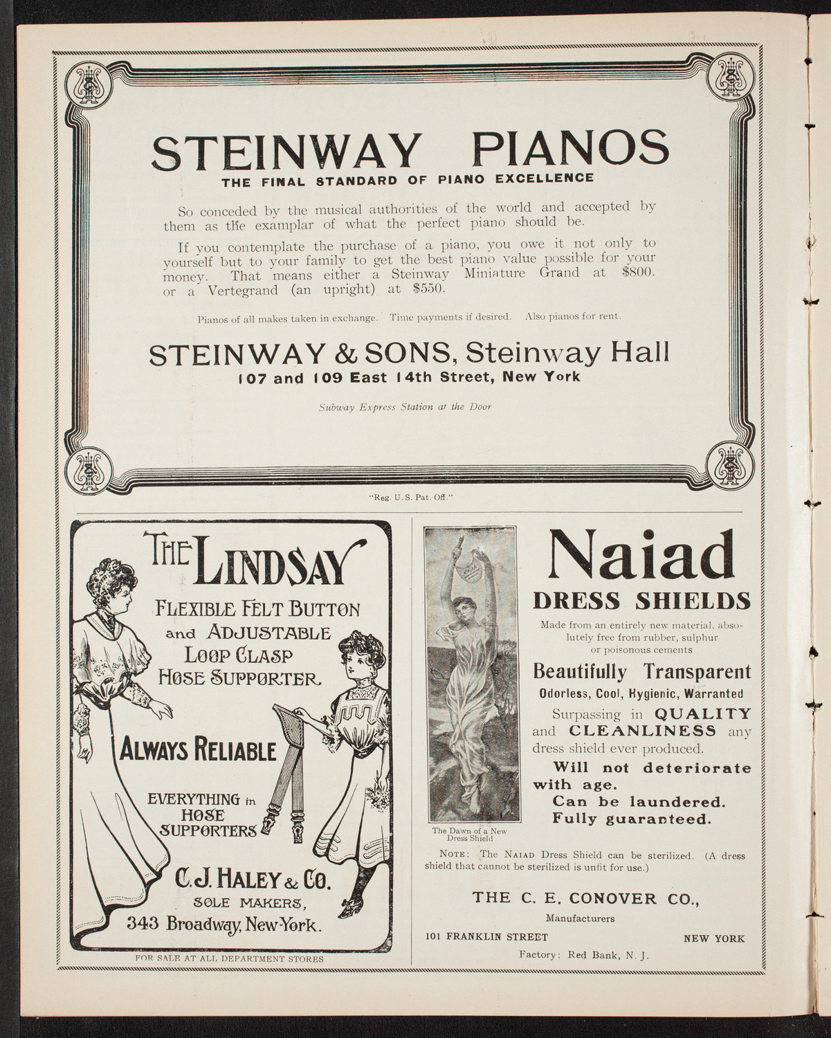 People's Symphony Concert, November 22, 1907, program page 4