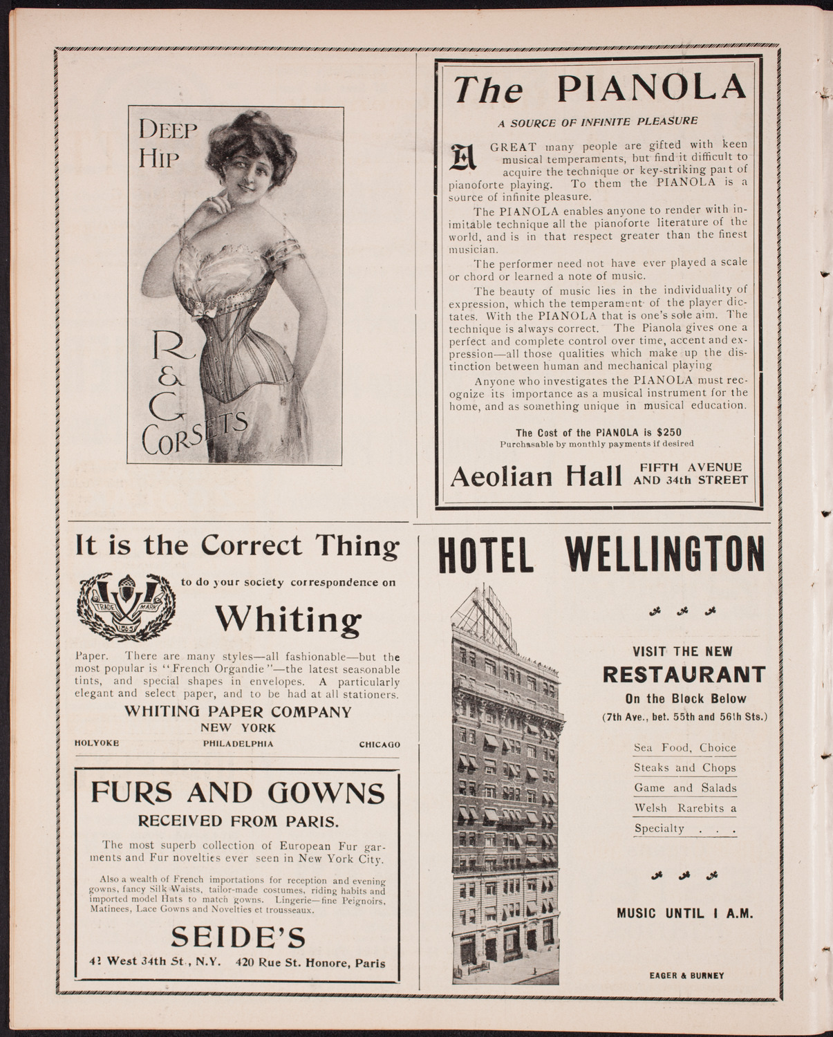 Alma Webster Powell and Eugenio di Pirani with Orchestra, November 7, 1902, program page 6