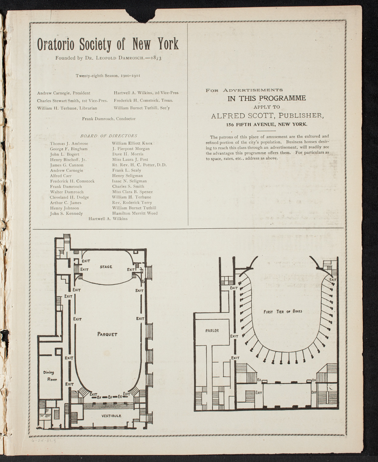 Graduation: College of St. Francis Xavier, June 24, 1901, program page 7