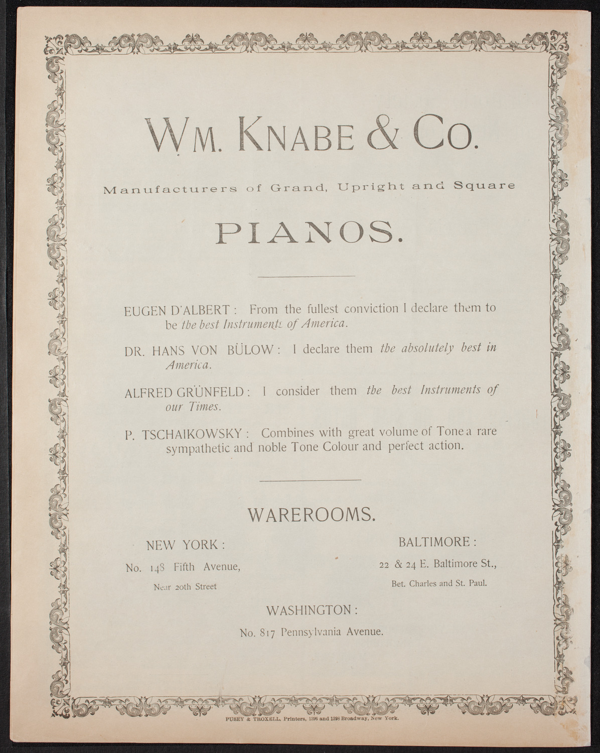 New York Symphony Orchestra: Grand Wagner Matinee, March 2, 1893, program page 8