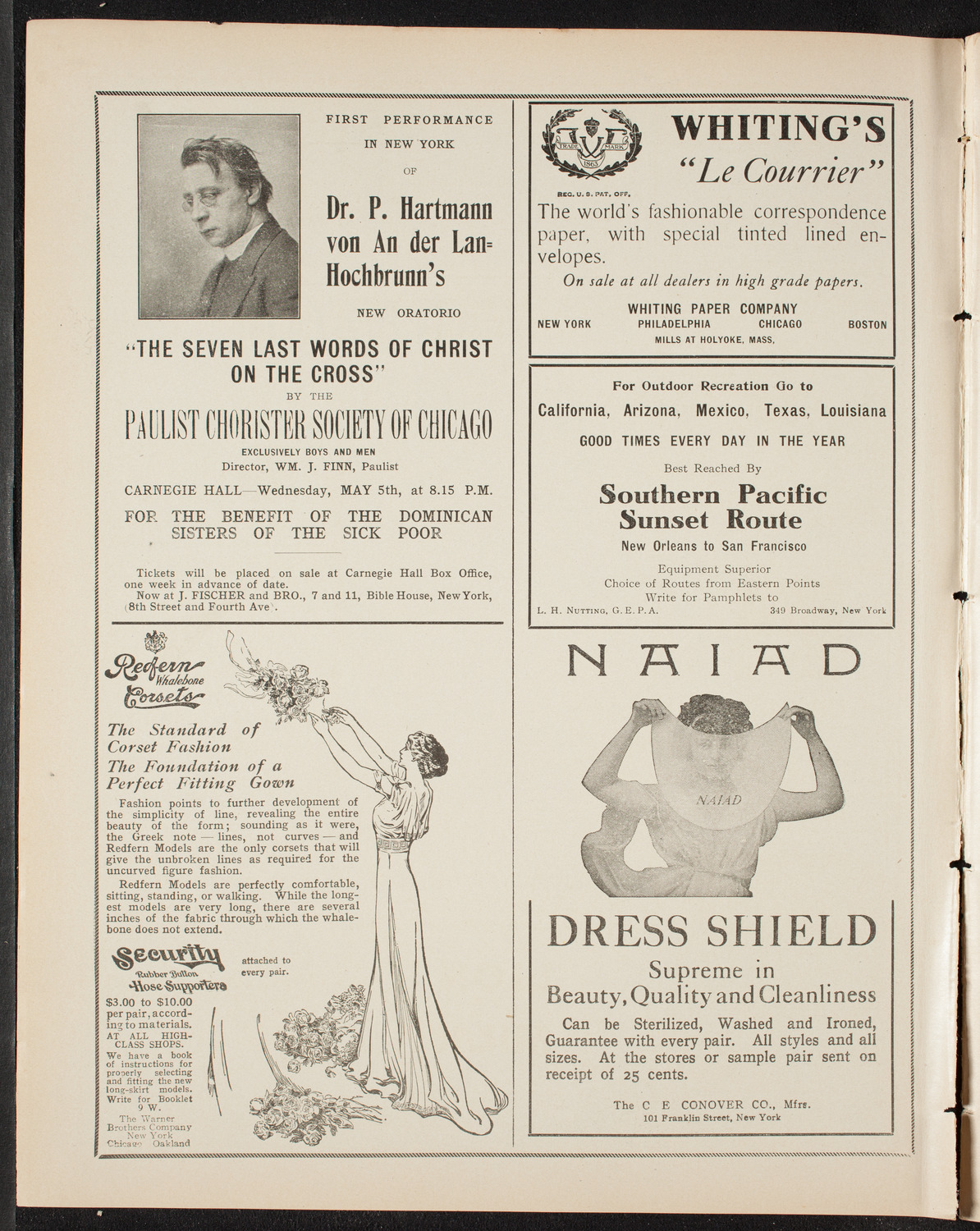 American Music Society, April 18, 1909, program page 2