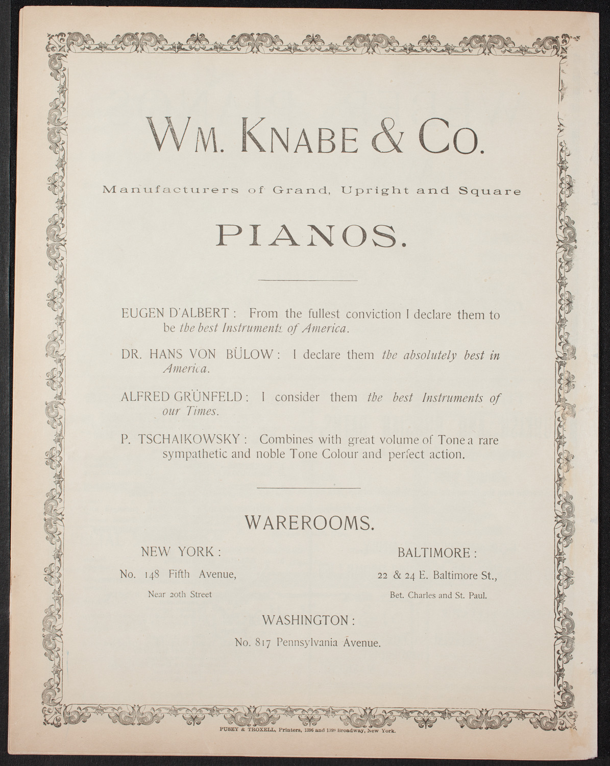 New York Philharmonic, February 11, 1893, program page 8