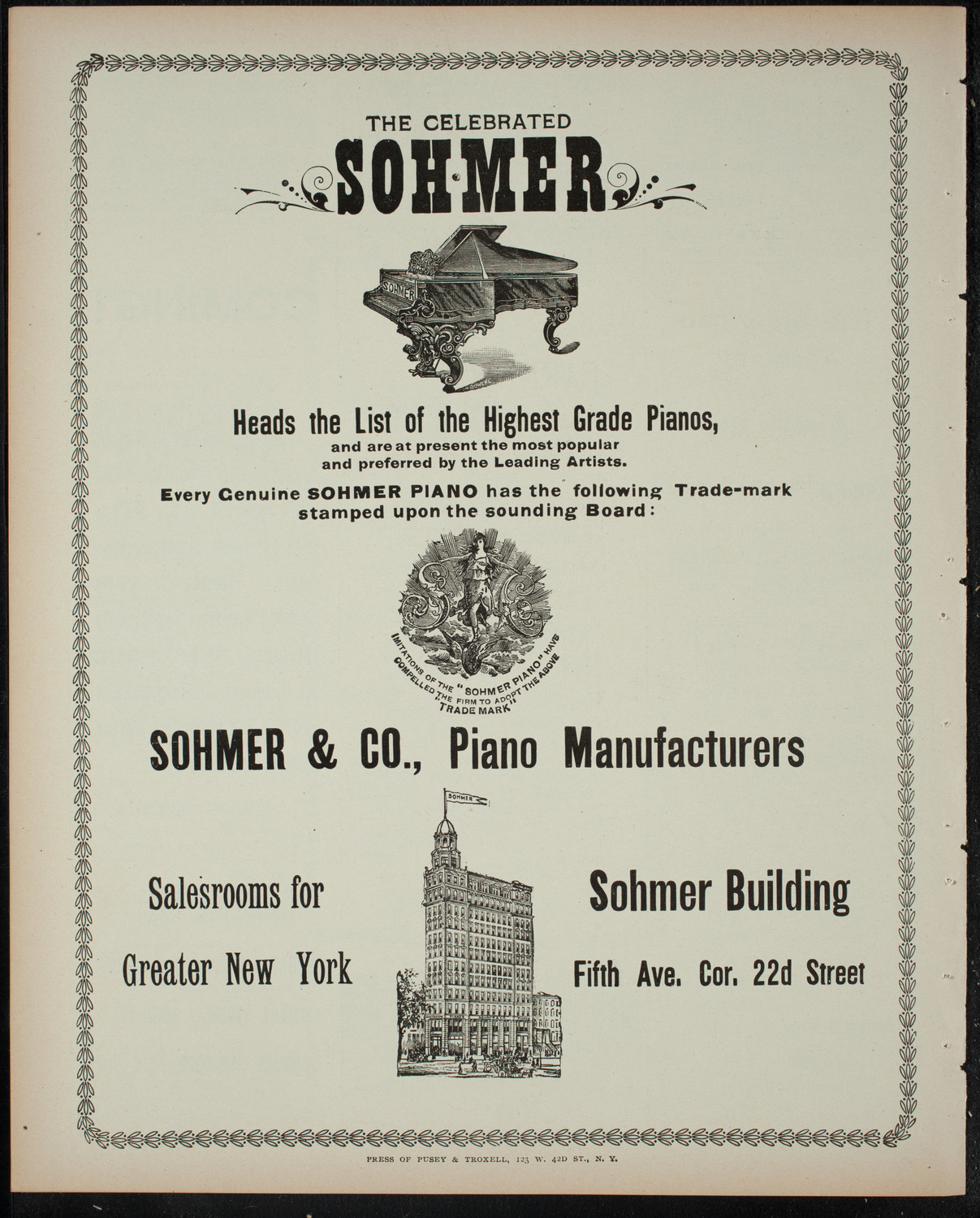 Minstrel Show by Students of The Berkeley School, March 24, 1899, program page 8
