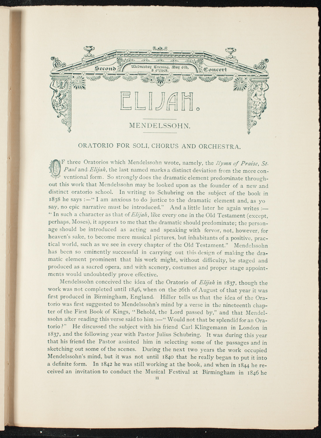 Opening Week Music Festival: Opening Night of Carnegie Hall, May 5, 1891, program notes page 27