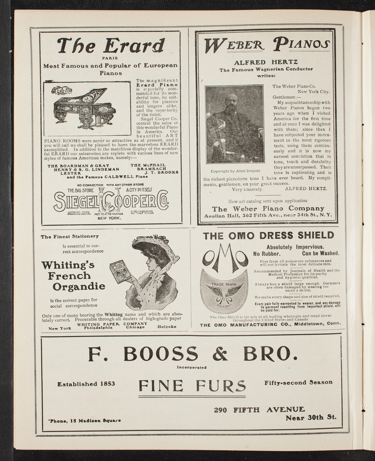 New York Banks' Glee Club, April 25, 1905, program page 6