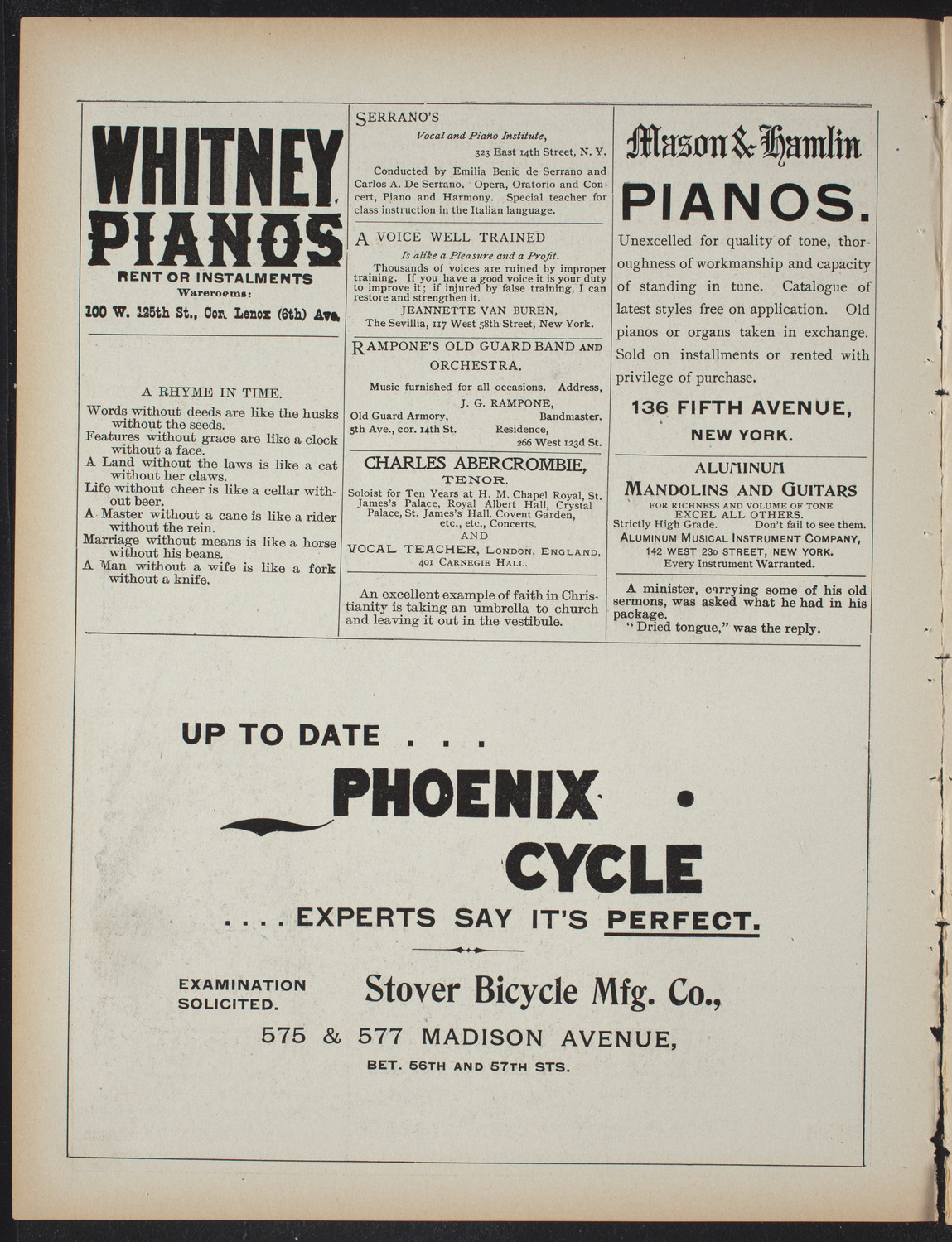 Marie von Hammer, March 8, 1897, program page 2