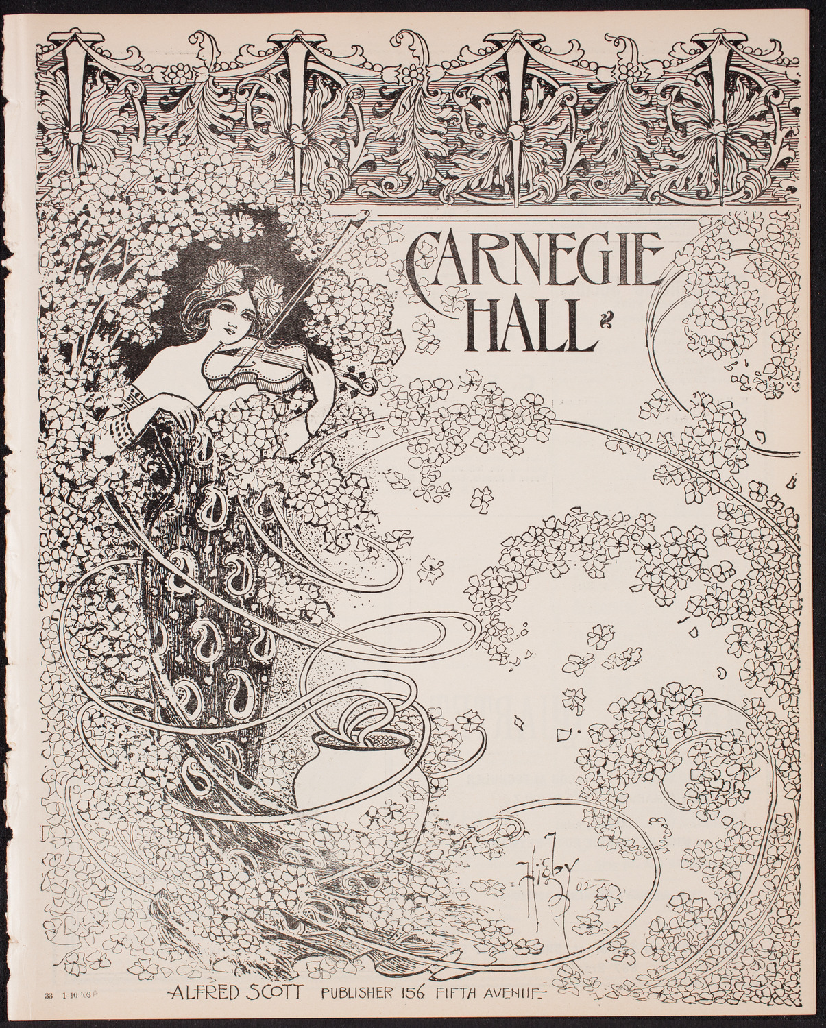 Symphony Concert for Young People, January 10, 1903, program page 1