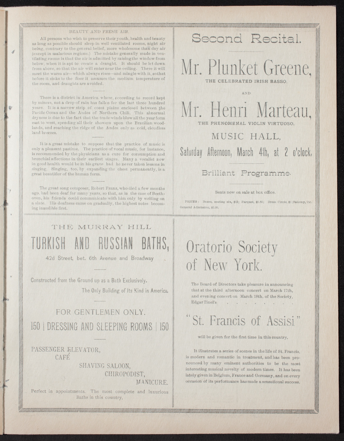 Second Grand Wagner Concert, February 23, 1893, program page 14