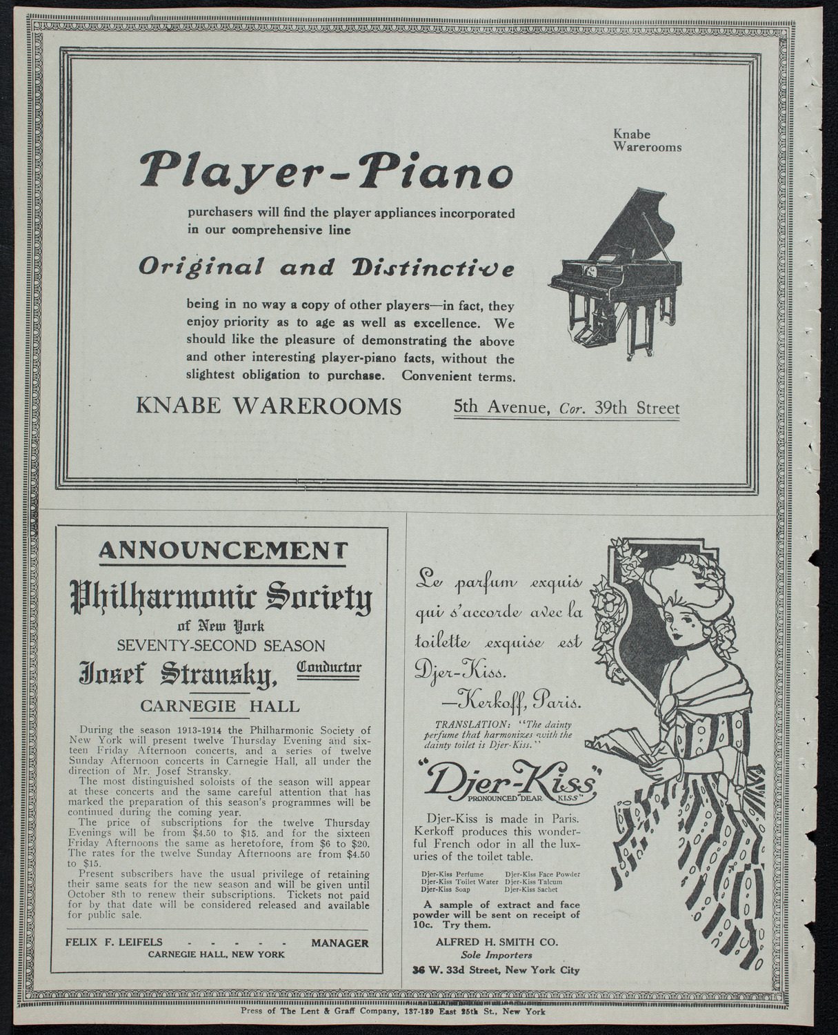 Scandinavian Singing Societies of New York and Vicinity, May 4, 1913, program page 12