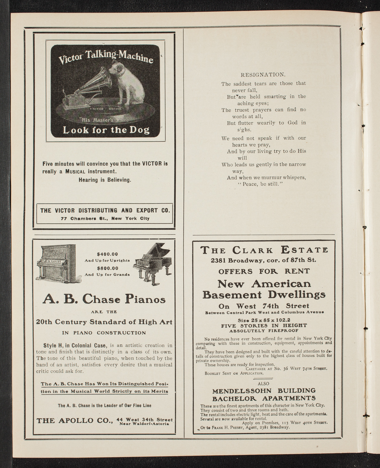 Graduation: New York Law School, June 15, 1905, program page 2