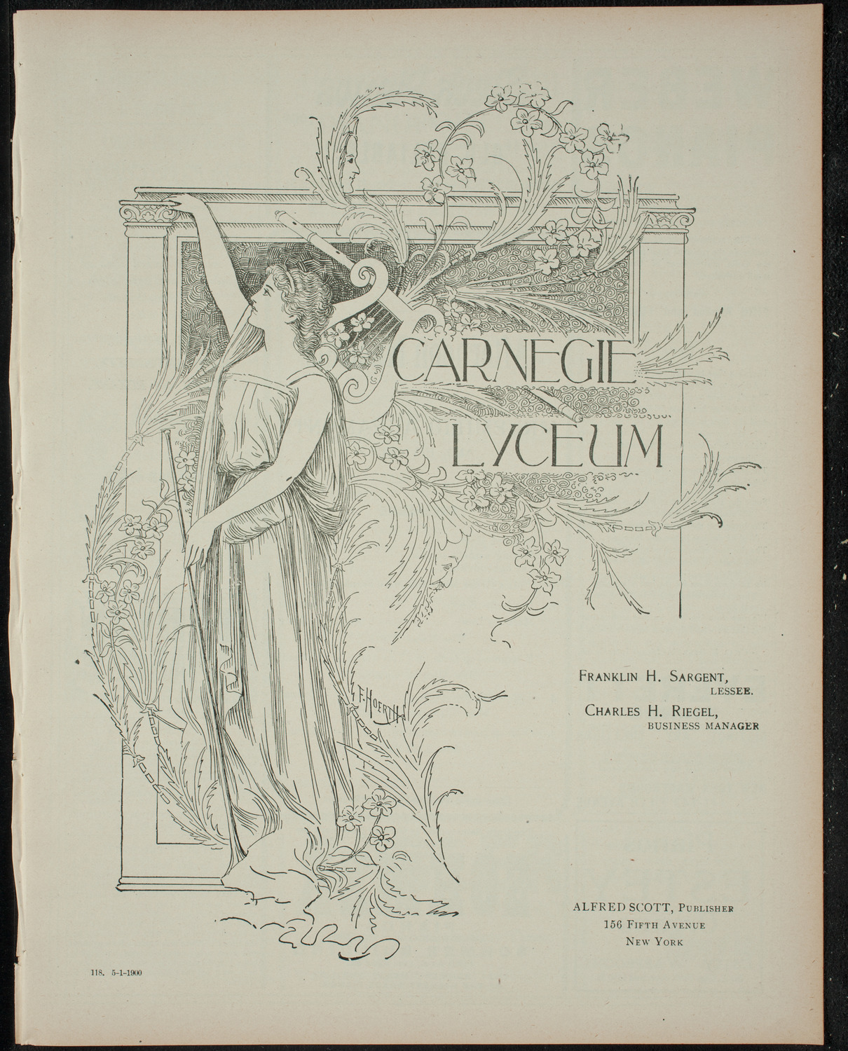 Afternoon Musicale: Emilio Agramonte and his Pupils, May 1, 1900, program page 1