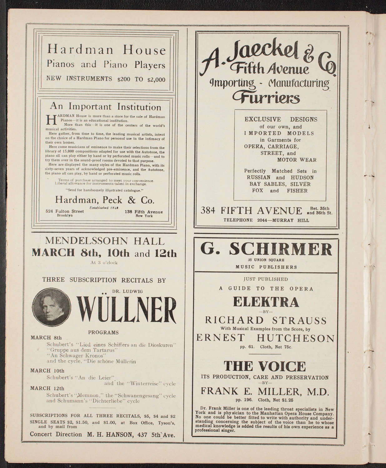 Symphony Concert for Young People, March 5, 1910, program page 8