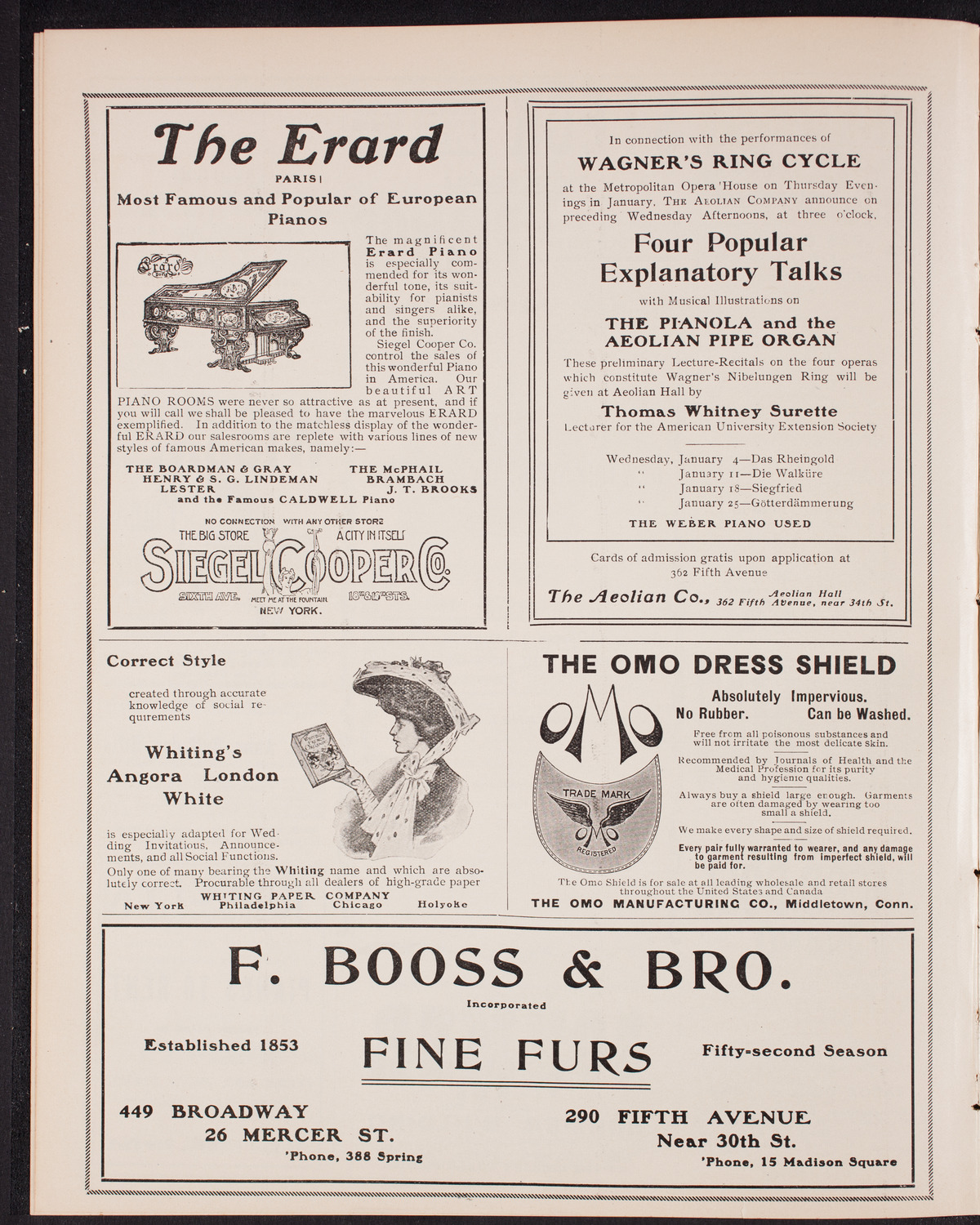 New York Symphony Orchestra, January 8, 1905, program page 6
