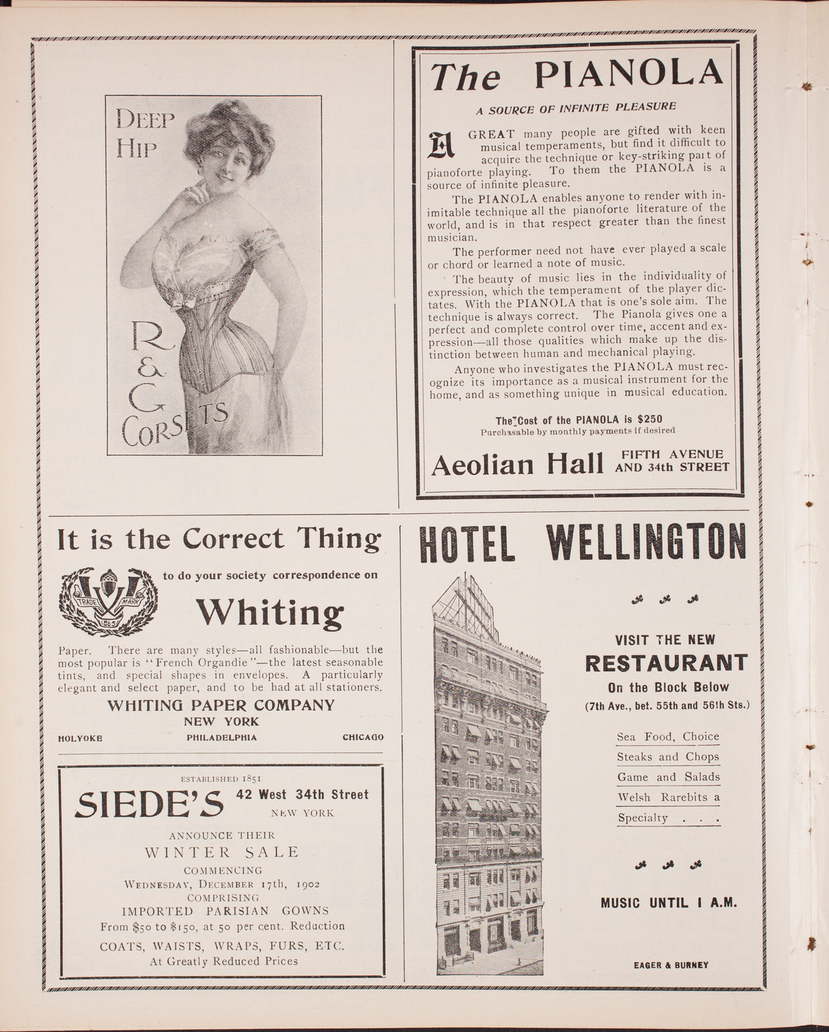 Oratorio Society of New York, December 27, 1902, program page 6