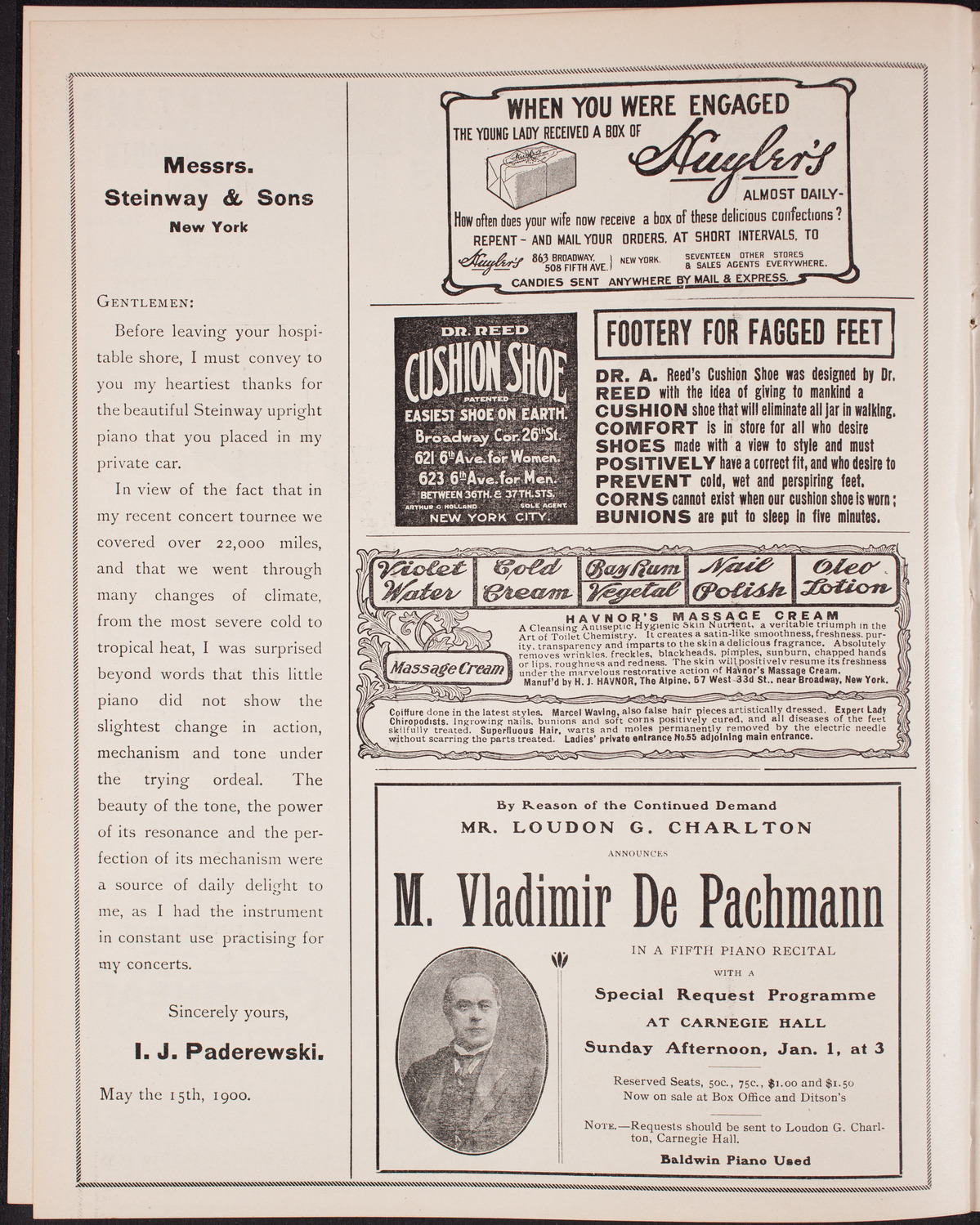 Sousa and His Band, December 26, 1904, program page 4