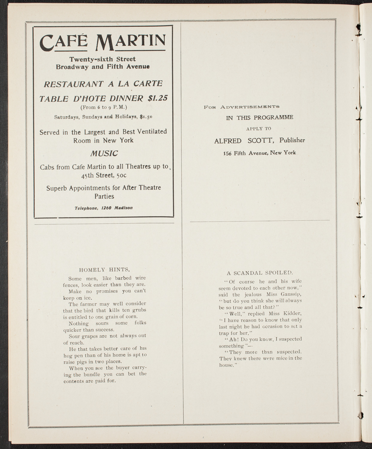 Graduation: Packard Commercial School, May 23, 1904, program page 10