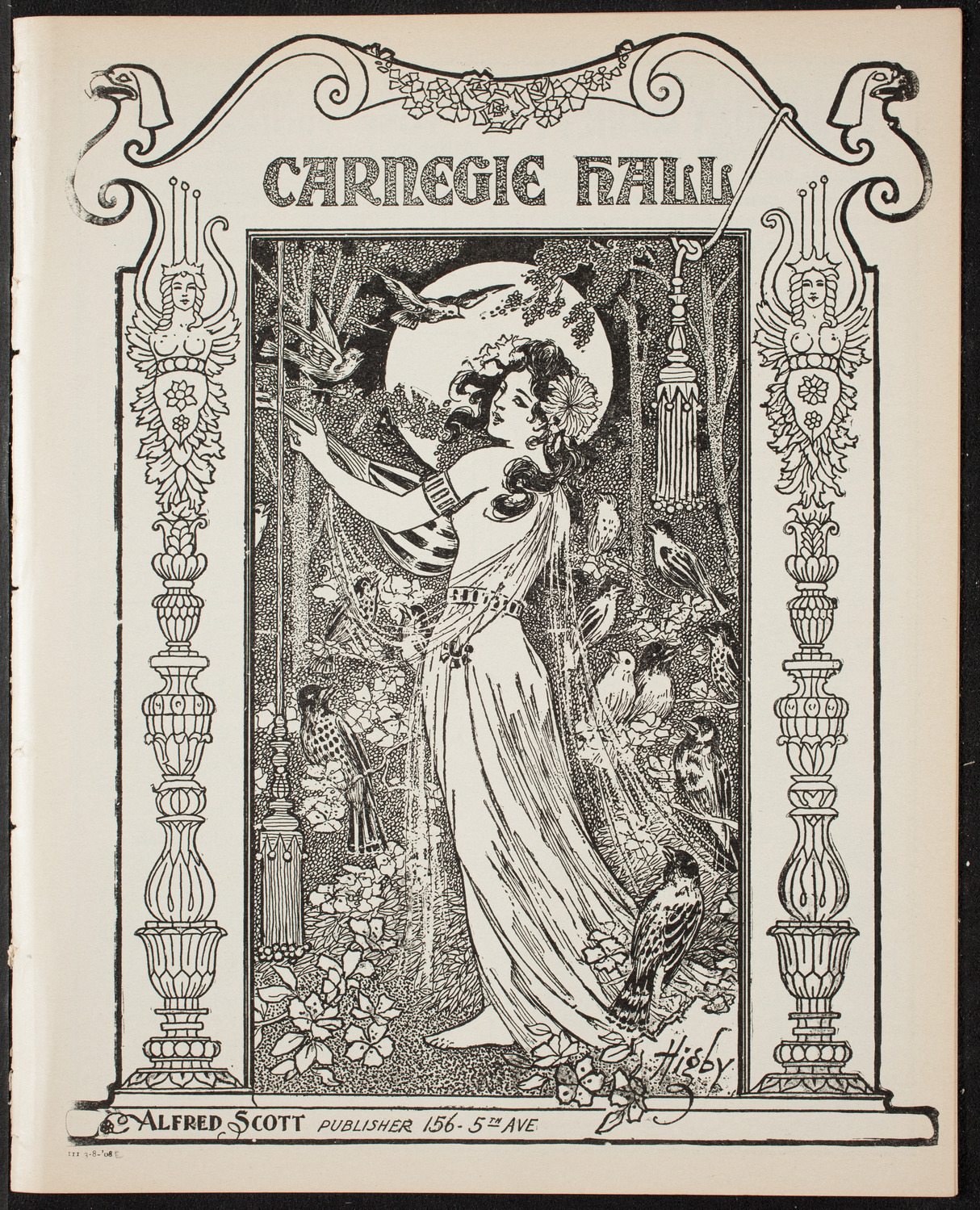 The Civic Forum, March 8, 1908, program page 1