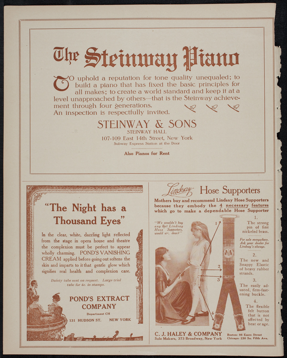 Nellie Melba, Soprano, with the New York Symphony Orchestra, October 21, 1913, program page 4