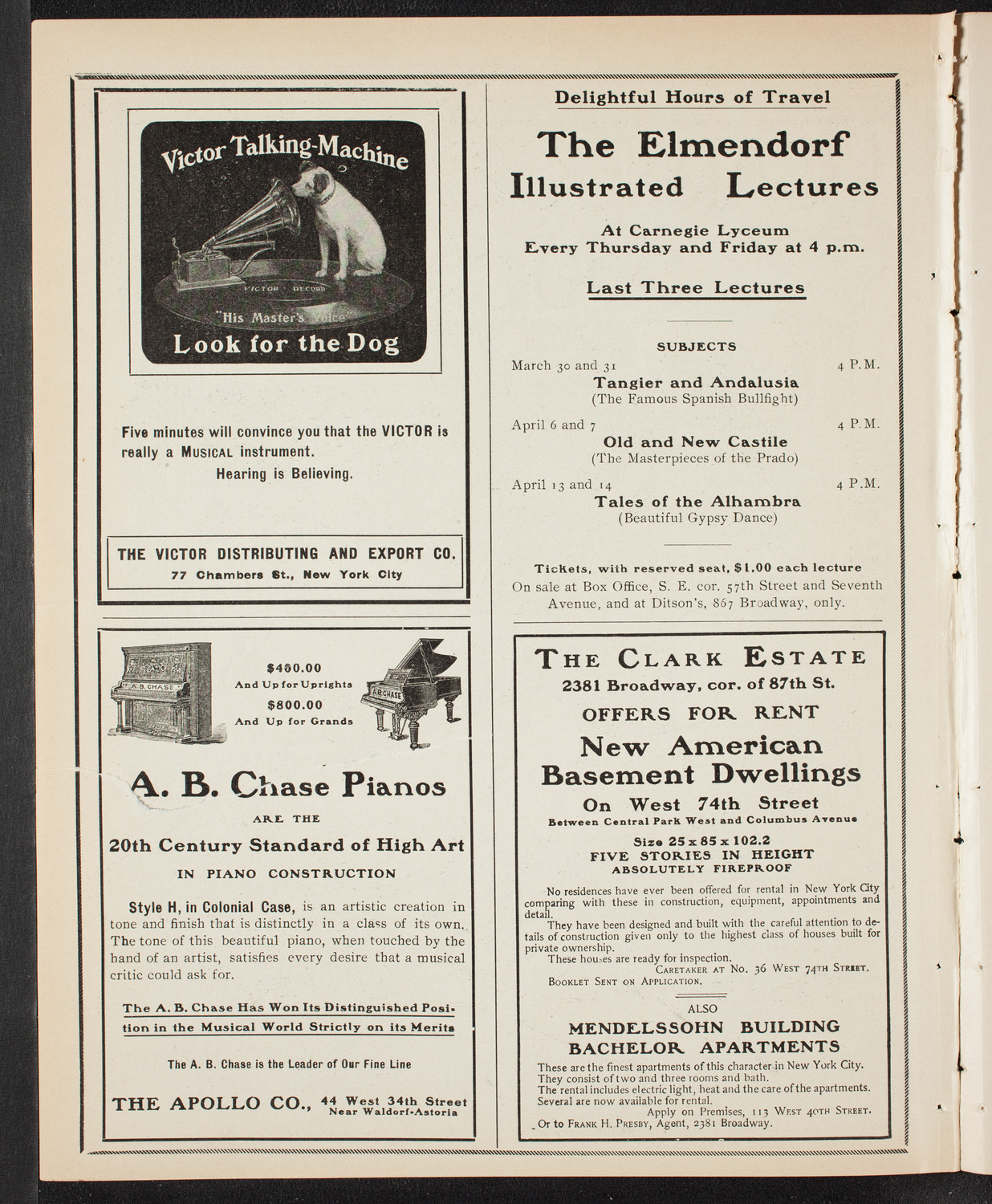 New York Philharmonic, March 25, 1905, program page 2