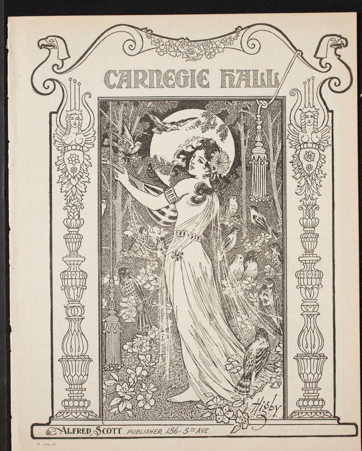 Boston Symphony Orchestra, February 15, 1906, program page 1