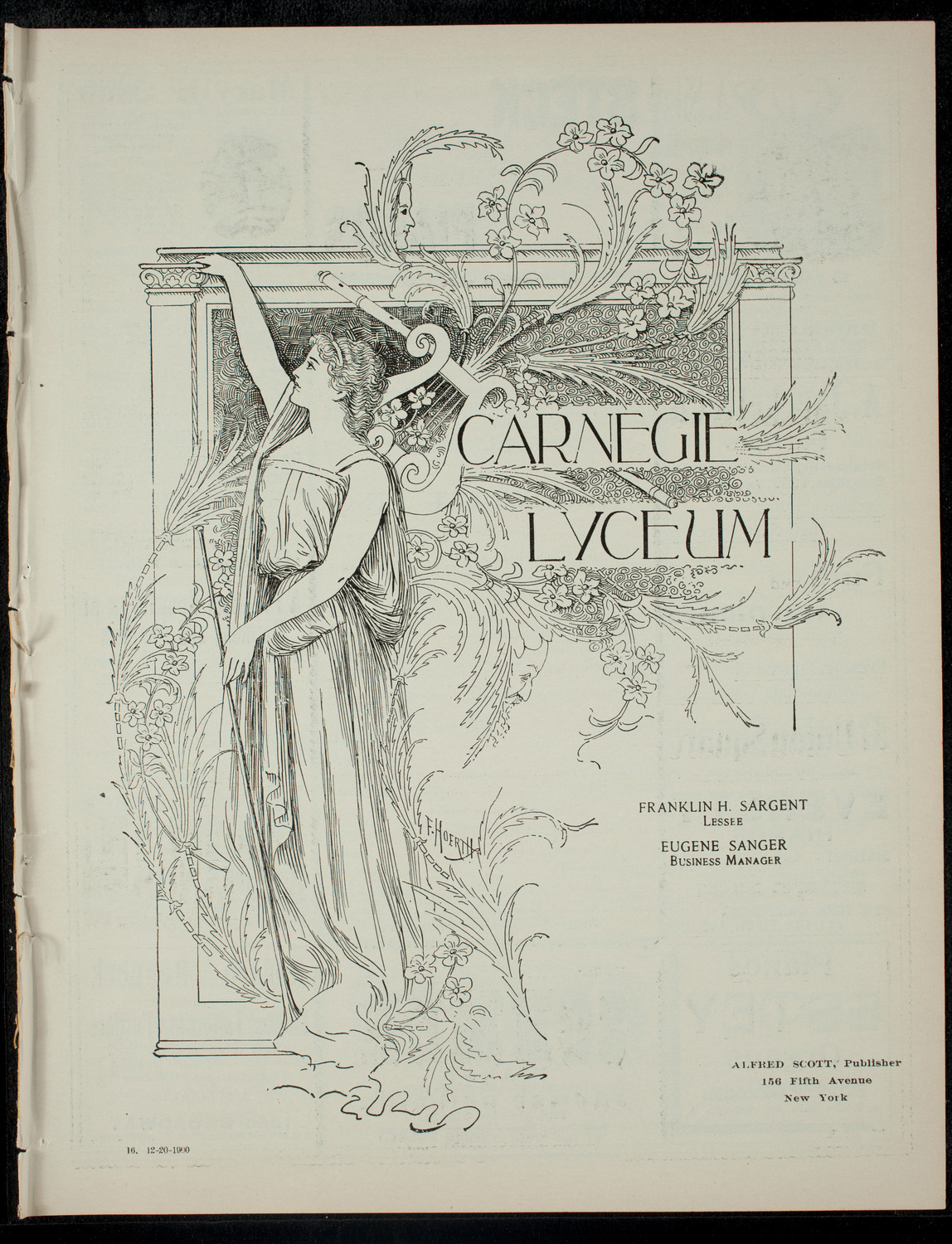 The Children's Theatre, December 20, 1900, program page 1