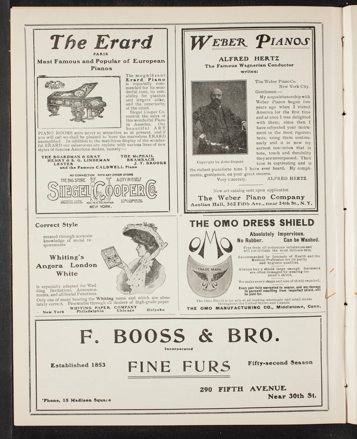 Gaelic Society Annual Concert, April 23, 1905, program page 6