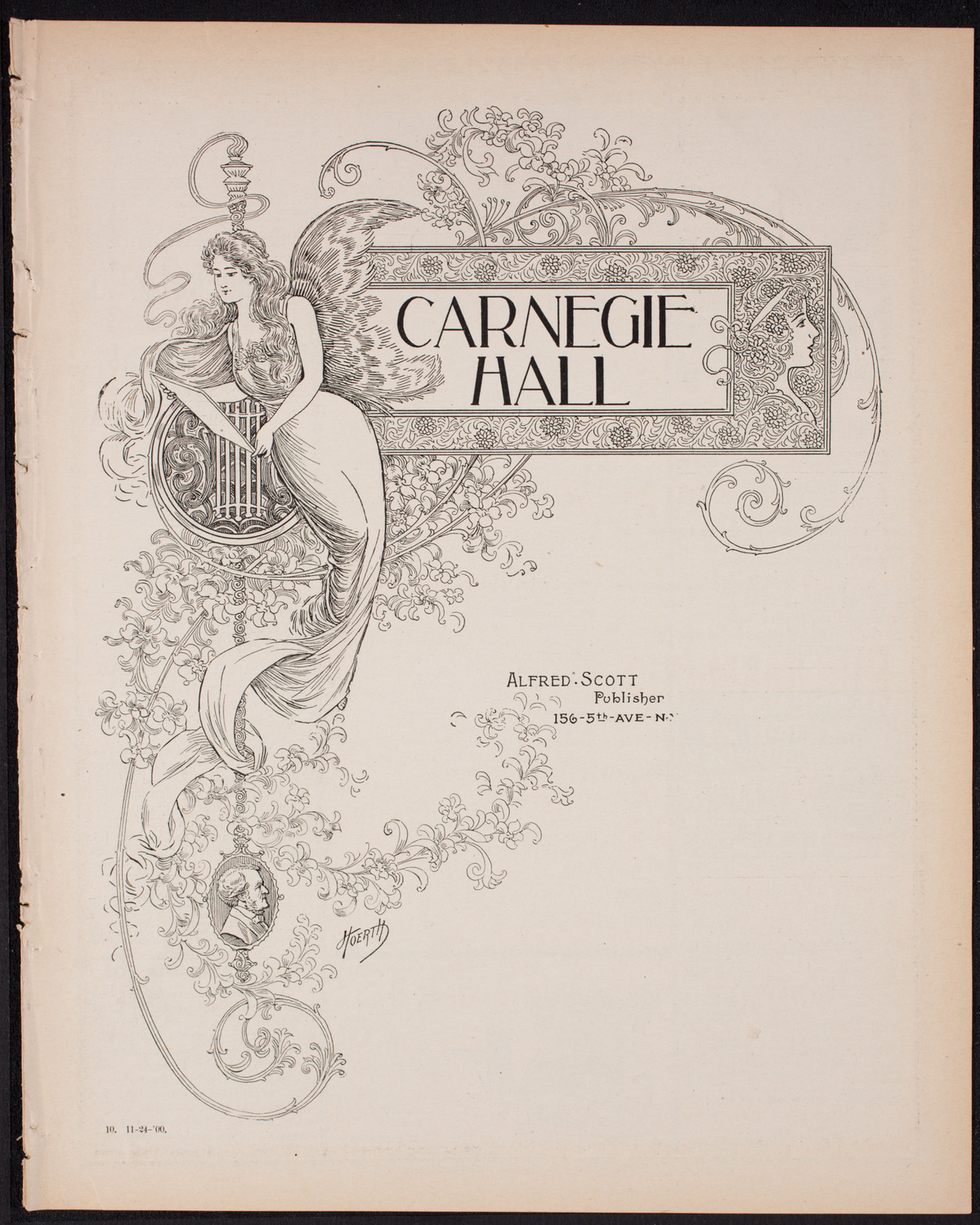 Oratorio Society of New York, November 24, 1900, program page 1