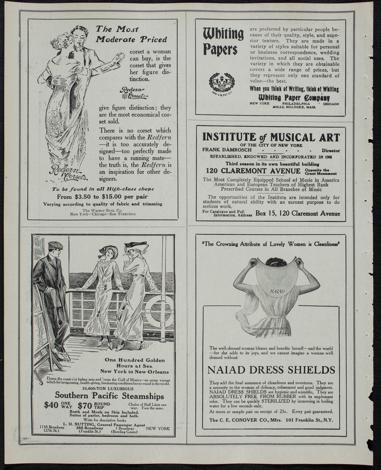 New York Philharmonic, February 13, 1913, program page 2