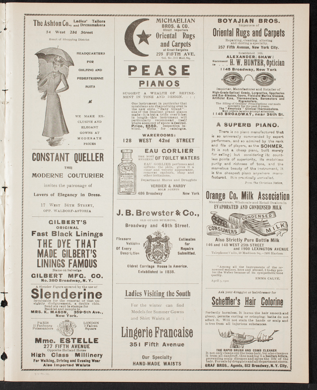 New York Philharmonic, February 1, 1902, program page 3