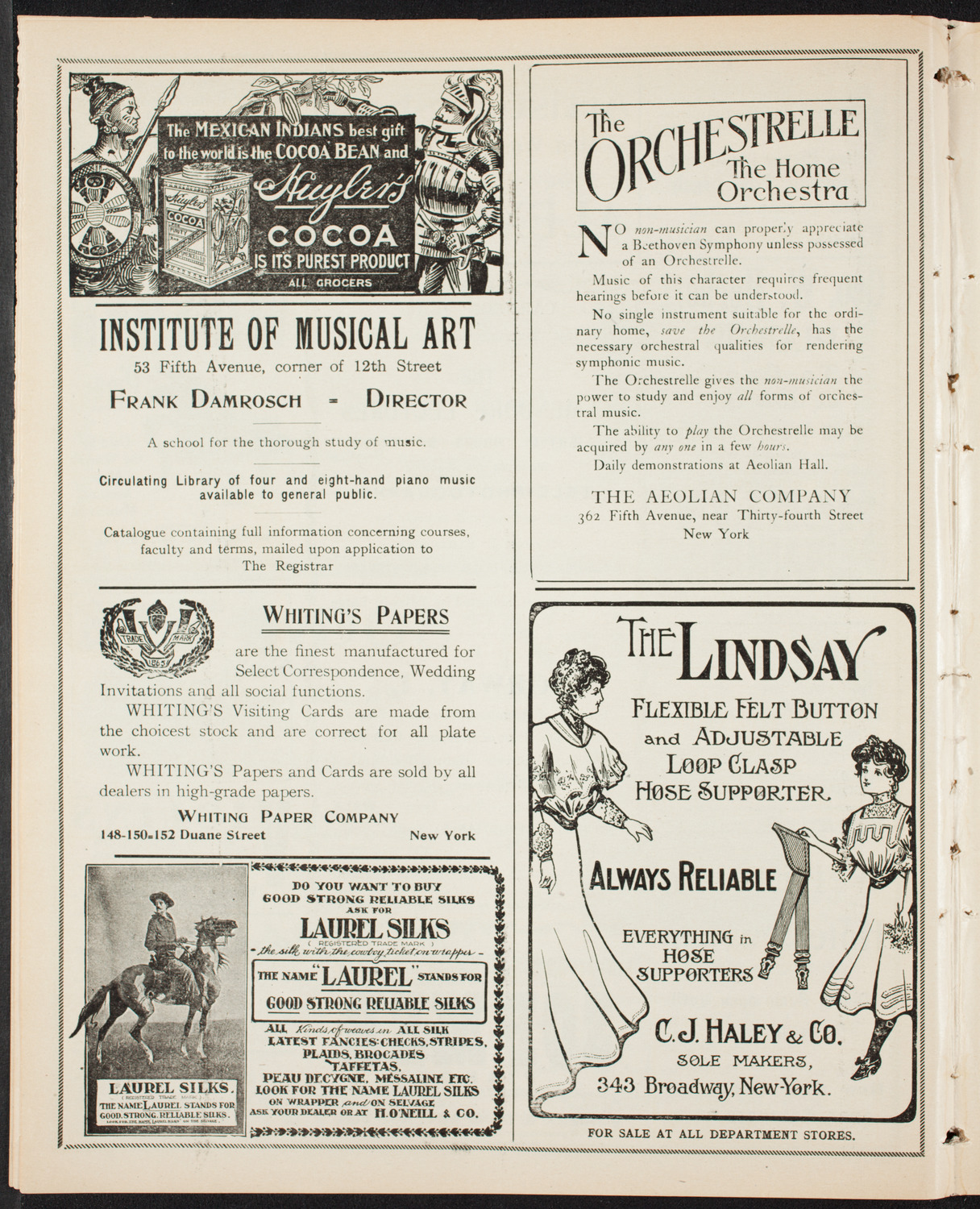 Elmendorf Lecture: Norway, March 3, 1907, program page 6