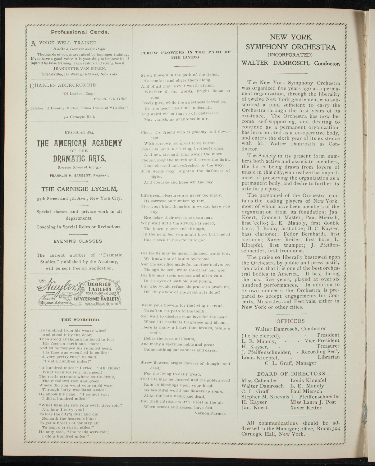 New York Academy of Medicine: 50th Anniversary, January 29, 1897, program page 2