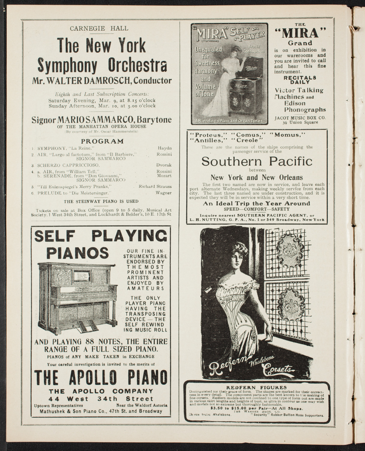 Musical Art Society of New York, March 7, 1907, program page 2