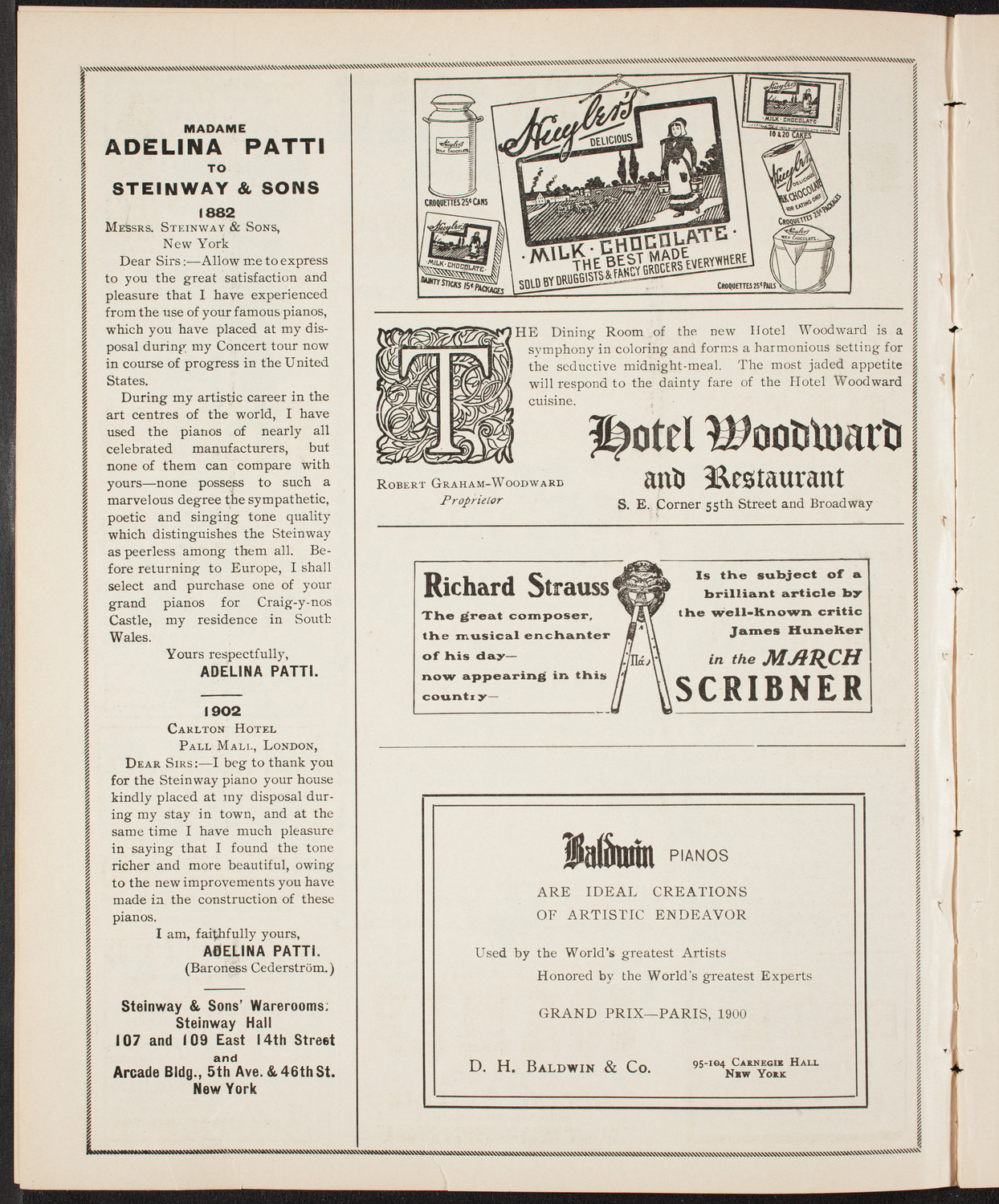 Lillian Nordica, Soprano, with the New York Symphony Orchestra, March 2, 1904, program page 4