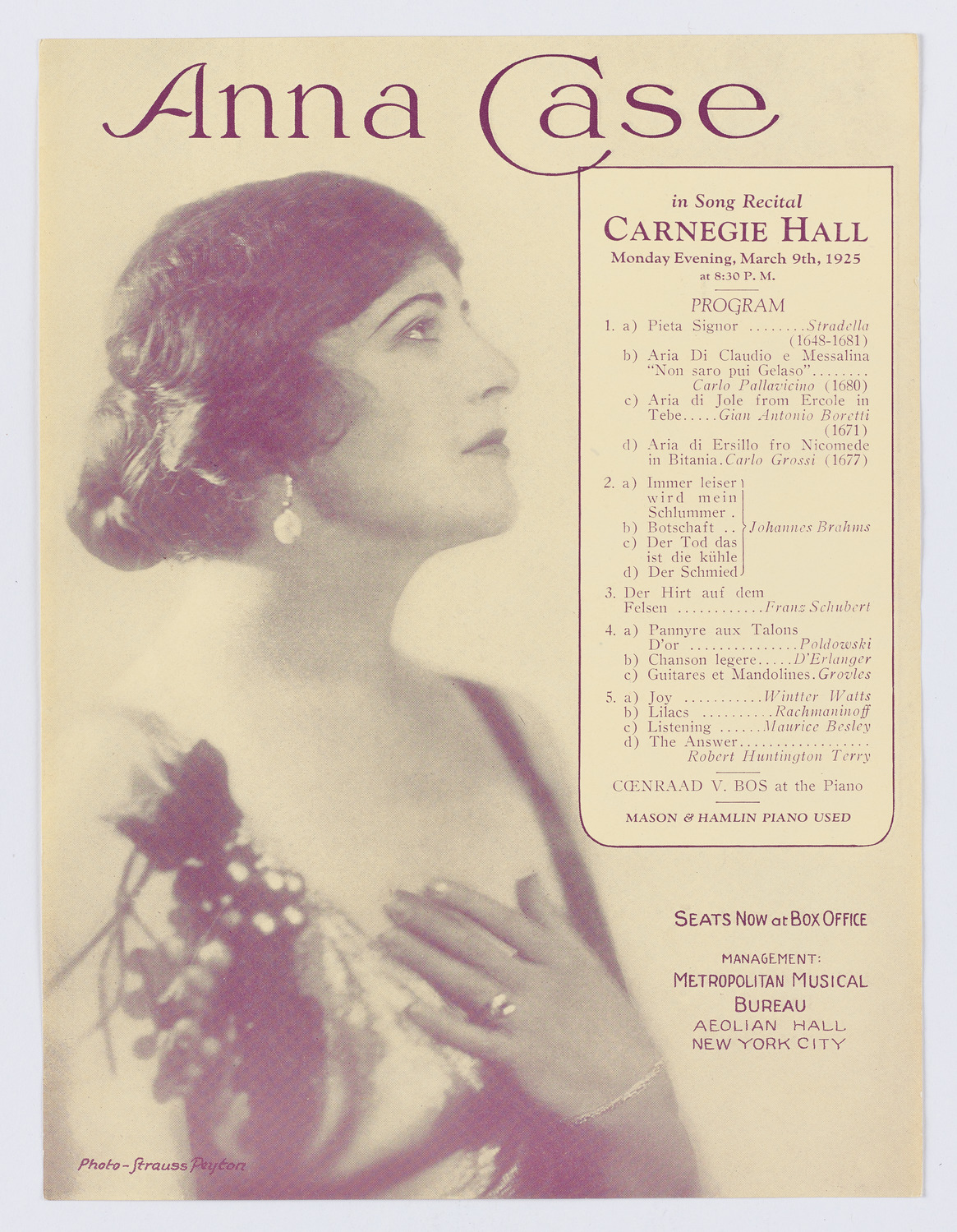 Anna Case, March 9, 1925