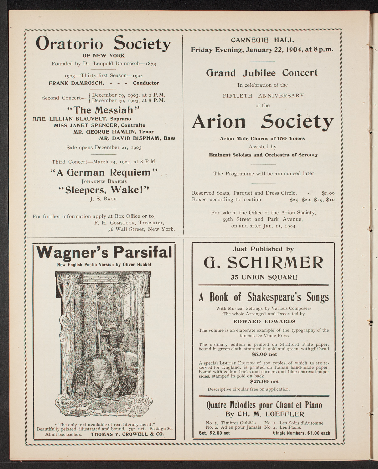 Symphony Concert for Young People, December 19, 1903, program page 10