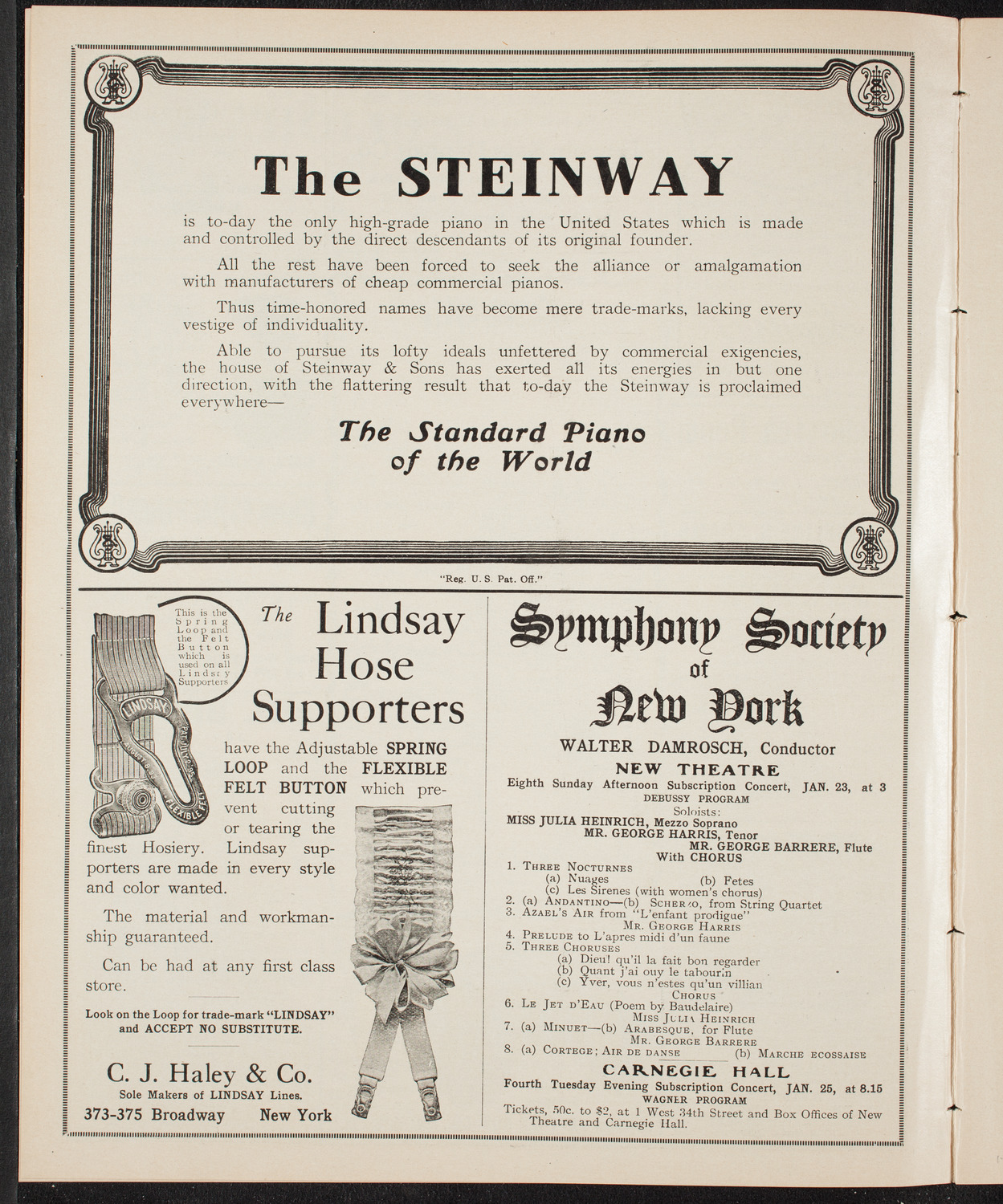 Song Recital by Liza Lehmann, Composer and Pianist, January 8, 1910, program page 4